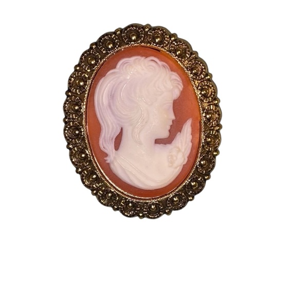Source Unknown Jewelry - Vintage Costume Cameo Pin/Pendant